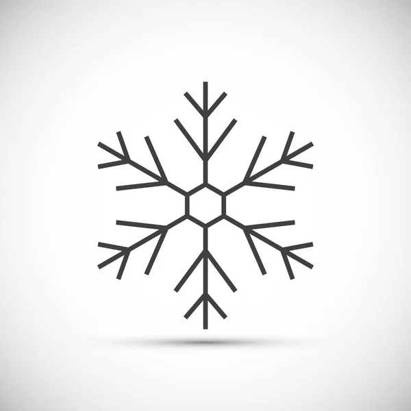 Copo de nieve vector icono — Archivo Imágenes Vectoriales