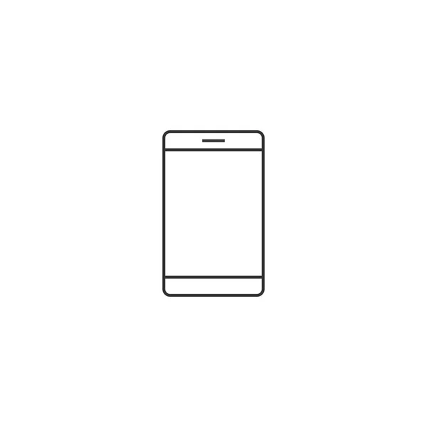 Mobiele telefoon dunne lijn pictogram — Stockvector