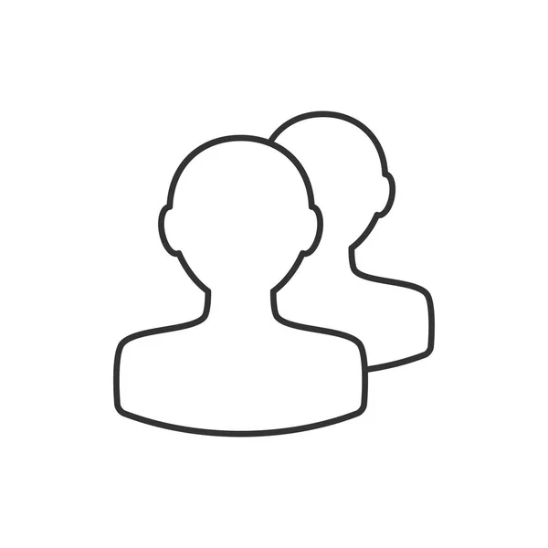 Icona della linea sottile avatar — Vettoriale Stock