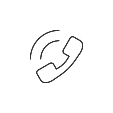 Cep telefonu ince çizgi simgesi