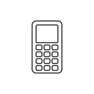Cep telefonu ince çizgi simgesi