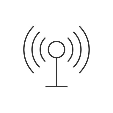 Radio antenna wireless icon clipart