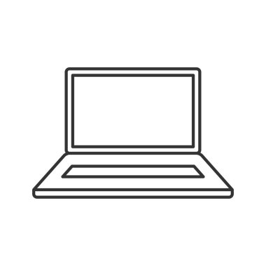 Dizüstü ince çizgi simgesi