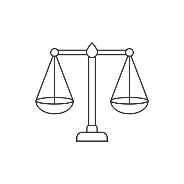 Libra icono de línea delgada — Vector de stock