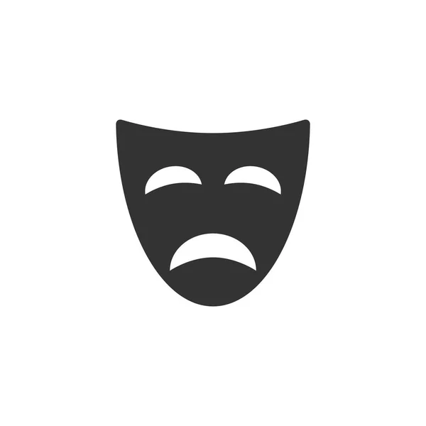 Ícone de máscara tragédia — Vetor de Stock