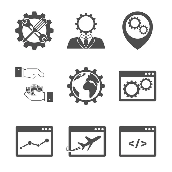 Иконки интернет-маркетинга — стоковый вектор