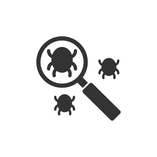 Search bug icon — Stock Vector
