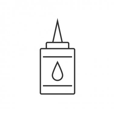 Doodle tutkal doğrusal simgesi