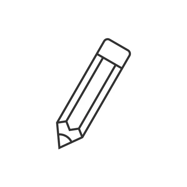 Lineaire potloodpictogram — Stockvector