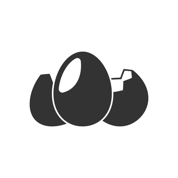 シェル アイコンを使用して卵します。 — ストックベクタ