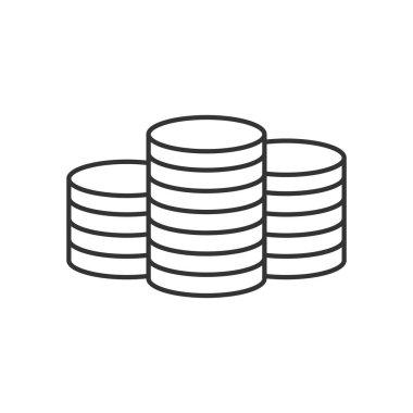 Paralar satırı simgesi yığını