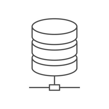 Veri depolama çizgisi simgesi