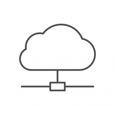 Bulut ağ çizgi simgesi