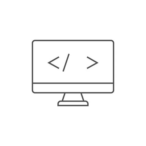 Icona del profilo di codifica — Vettoriale Stock