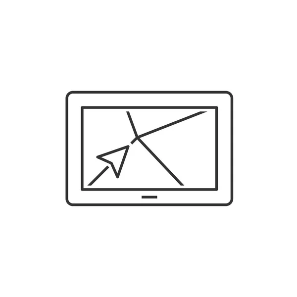 Navigator-Umriss-Symbol — Stockvektor