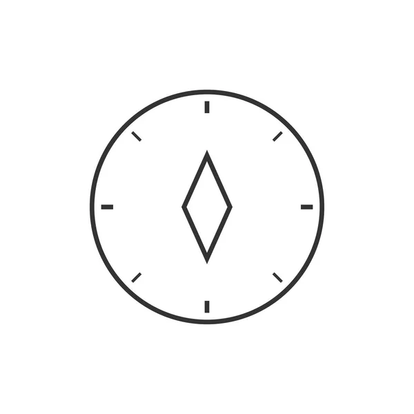 Kompas overzicht pictogram — Stockvector