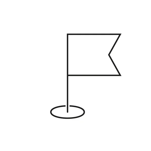 Het pictogram van de omtrek van de vlag van het navigatie — Stockvector