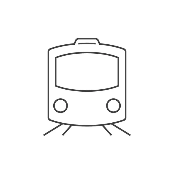 Trein overzicht pictogram — Stockvector