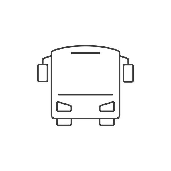Symbolbild mit Busumriss — Stockvektor