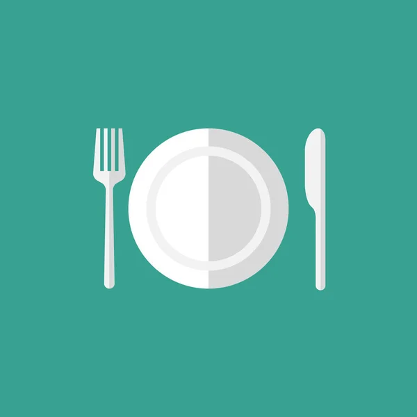板和餐具图标 — 图库矢量图片