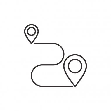 PIN işaretçi yolda