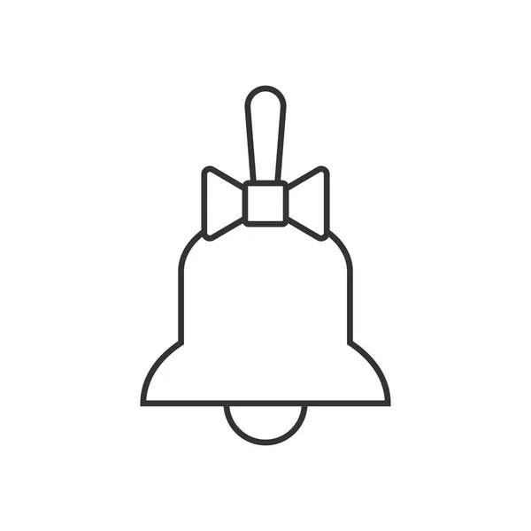Bell med fören rad ikon — Stock vektor