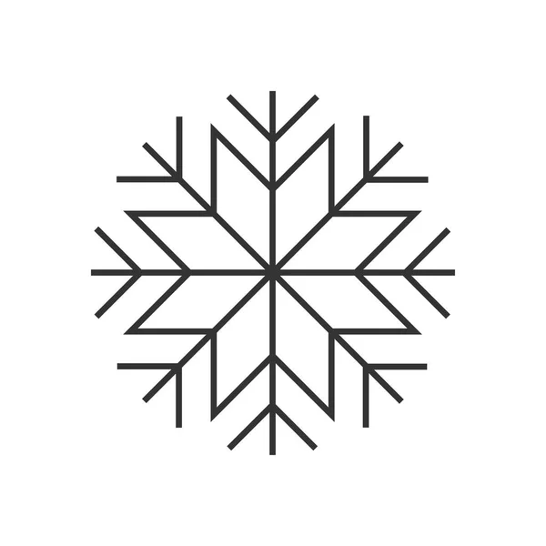 Ikonen för snöflingor — Stock vektor