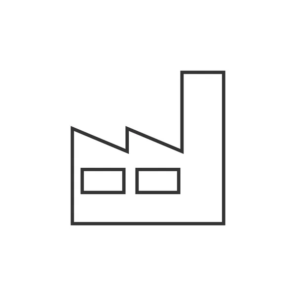Fabriken disposition ikonen — Stock vektor