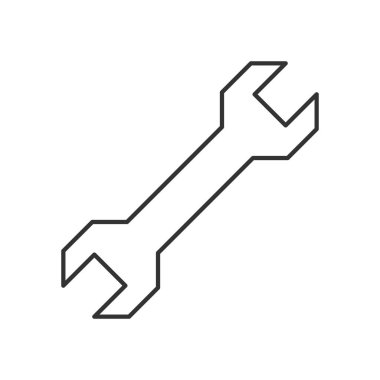 İngiliz anahtarı anahat simgesini