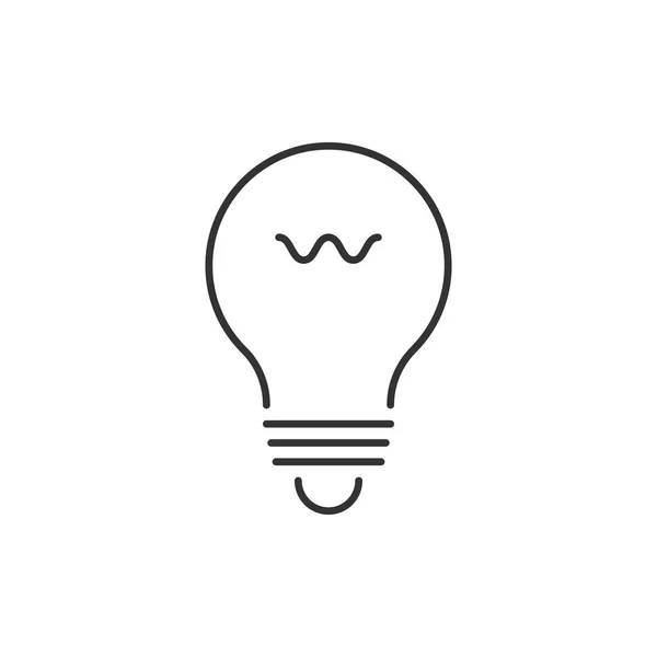 Lightbulb outline icon — Stock Vector