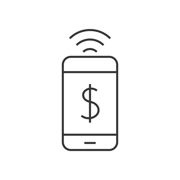 Icône de paiement mobile — Image vectorielle