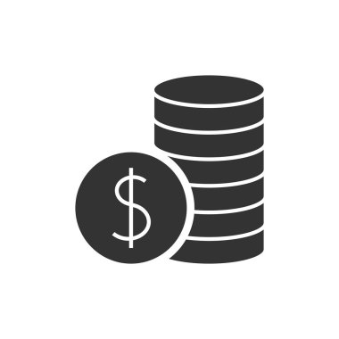 Paralar siyah simgeyle kazık