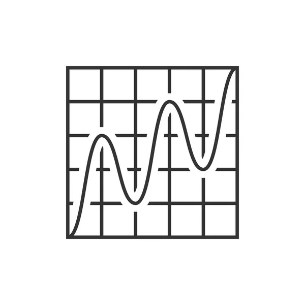 Значок волнового графа — стоковый вектор