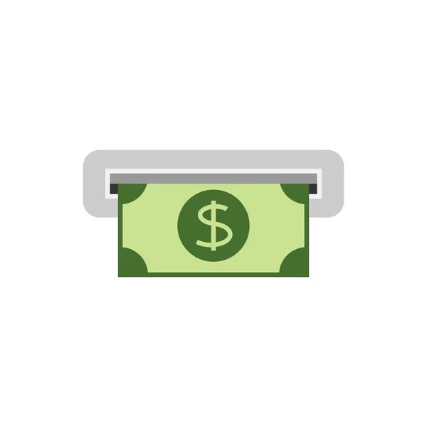 Bargeld am Geldautomaten — Stockvektor