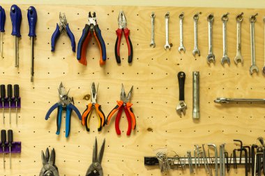 Shelf with tools