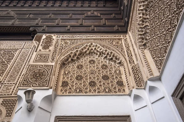 Marrakech Morocco January 2019 Interior Beautiful Ancient Bahia Palace One — Stock Photo, Image