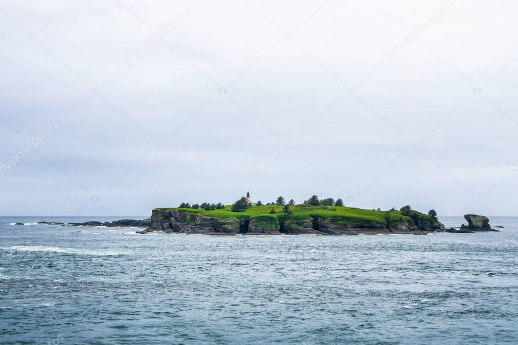 Tatoosh Island, Cape Flattery, Makah reservation, Olympic Peninsula, Washington state coast, USA.