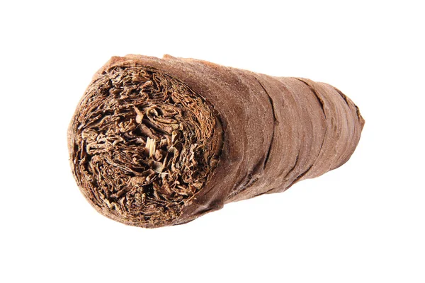 Cigar on white macro — Stock Photo, Image