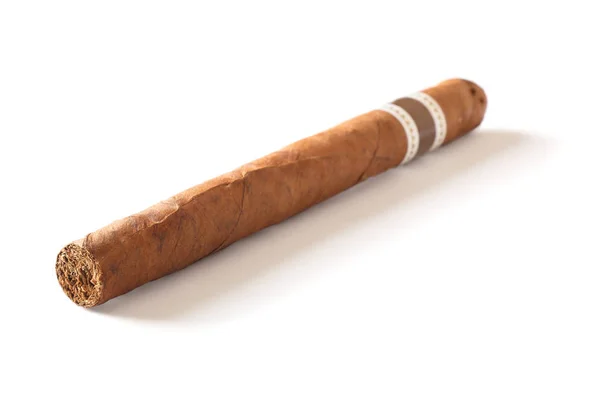 Cuban Cigar over white background — Stock Photo, Image