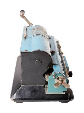 izole arithmometer yan görünüm