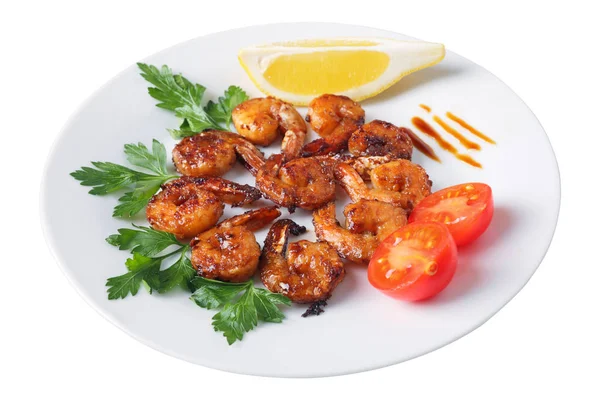 Teriyaki shrimps — Stock Photo, Image