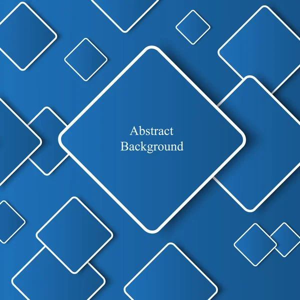 Fond abstrait avec carrés bleus — Image vectorielle