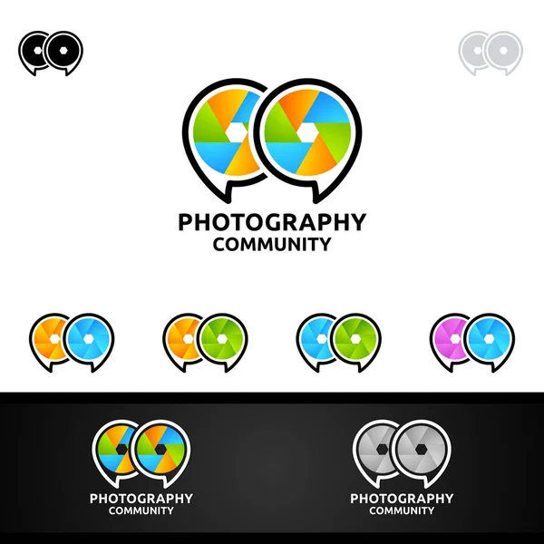 Abstract Camera Photography Logo Icon Icon Vector Design Template — стоковый вектор