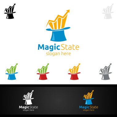 Sihirli Pazarlama Finansal Danışman Logo Tasarım Şablonu