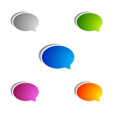 Konuşma Balonu ve Gölge ile Sohbet Simgesi, Düşünce Dizisi, Rüya Bulutu. Konuş Balon. Alıntı kutusu. Metin bilgi çerçevesi. Pankart ve rozet konsepti