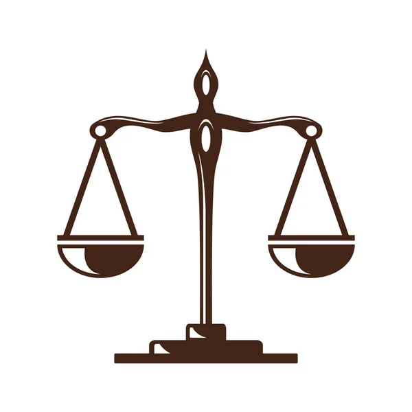 Lei Advogado Vector Logo Design —  Vetores de Stock