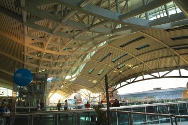 Denpasar, Endonezya - 2 Eylül 2019: Bali 'deki Ngurah Rai Uluslararası Havaalanı