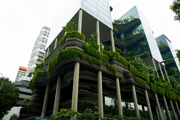 Green Eco Building Mieście — Zdjęcie stockowe