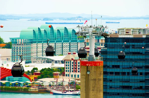 Kabelbanen Sentosa Singapore — Stockfoto