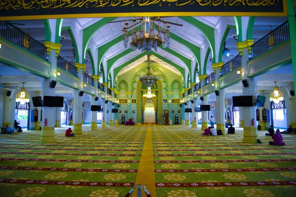 Ciudad Singapur Singapur Abril 2019 Interior Mezquita Del Sultán Mascate —  Fotos de Stock